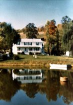 Bayliss house, rear view w/lake
